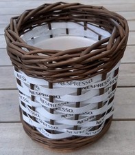 Nespresso Kapselhalter Kapselaufbewahrung Kaffeekapseln Korb Handarbeit Unikat 