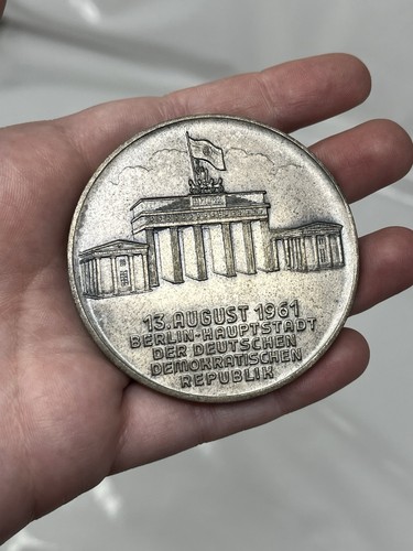 Medaille bau berliner mauer - medaille,