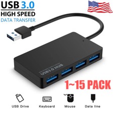 4 Port USB 3.0 Hub Cable Power