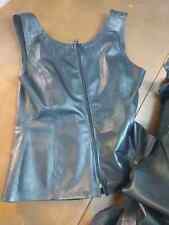 Ledertop ärmellos Ledershirt