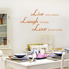  Wandtattoo Spruch "Live every
