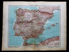 ANDREES HAND ATLAS MAP PLATE