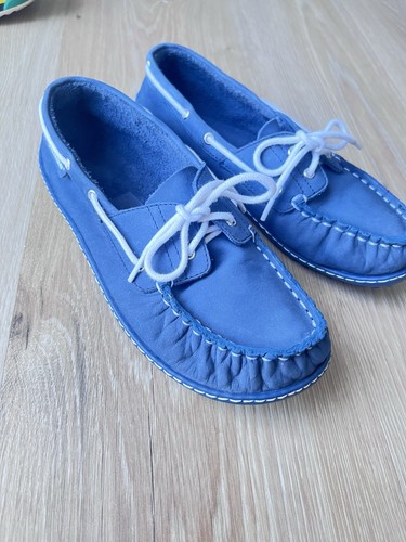 Leguano mokassin nubuk blau - mokassin,