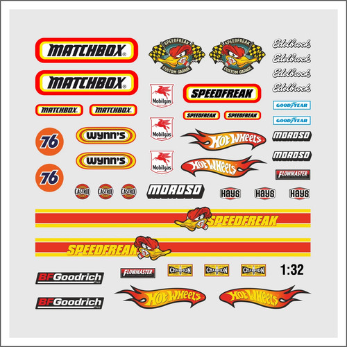 Waterslide decal 32 - waterslide, 1:32