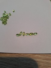 6 echte Peridot oval cabochon