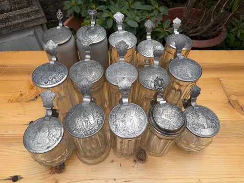Krüge bierkrug zinndeckel - 15,