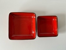 2x Schale Schälchen eckig