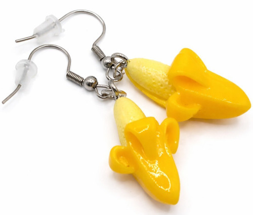 Bananen ohrhänger gelb - bananen, frucht