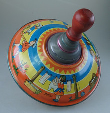 Elbezet: Kreisel Blech mit Kindermotive lithografiert um 1930 (111005)