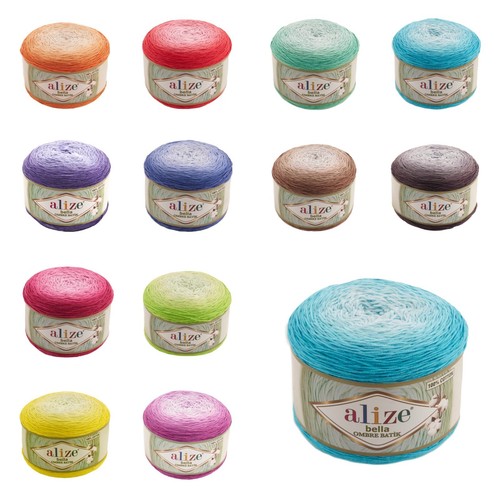 Alize bella ombre batik - ombre, 250g