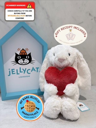 Retired jellycat bashful - jellycat, red