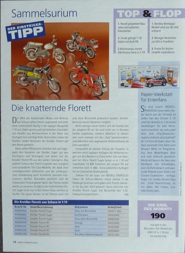 Kreidler florett super - in, 1-10