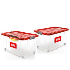2x 60 L Aufbewahrungsbox mit