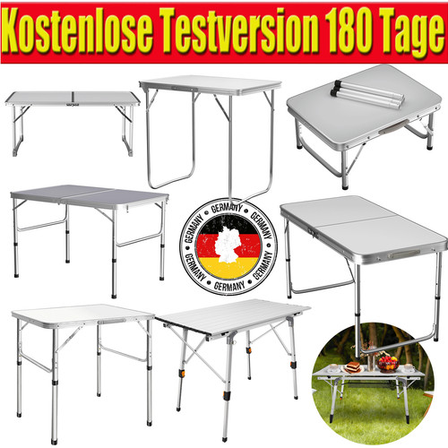 Campingtisch koffertisch alu - campingtisch,