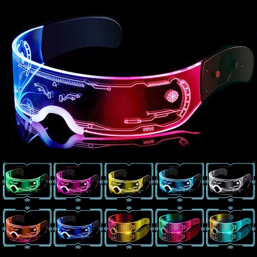 Cyberpunk led brille party - brille,