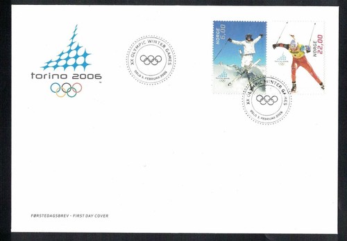 Fdc norwegen 2006 - norwegen, olympische