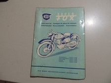 NSU Super Fox catalog Werkstatthandbuch Ersatz Teile katalog 06.1956