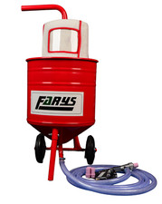 15l Sandstrahlmaschine Mobile Sandstrahlgerät XS 6 Düsen Maske 5–8 bar