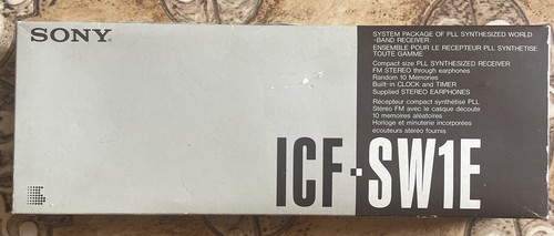 Sony icf sw1 world receiver - e, +world