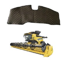 Schwarz W/Gelb Eco Leder Fußmatte für New Holland Cr 9.90 Mähdrescher