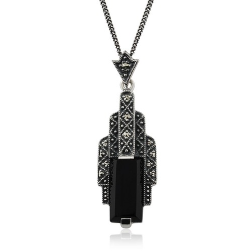 Art deco stil rechteck schwarz - art,
