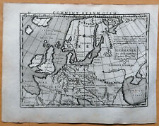 Bertius Original Kupferstich Karte Europa Historische Karte - 1616