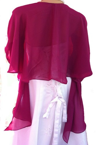 Edle chiffon stola - –, zart