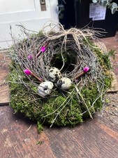 Osterkranz mit Moos & Eiern |