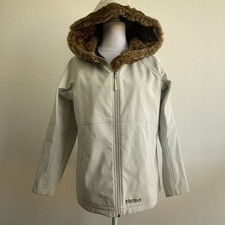 Marmot Furlong Soft Shell Jacke Damen Gr. L? Beige Kunstpelz Kapuze 