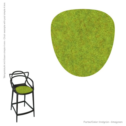 Eco filz auflage - einlagig, 4mm