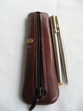 Parker  Schreibset Kugelschreiber, Füller,Edelstahl-Gold, im Goldpfeil Etui