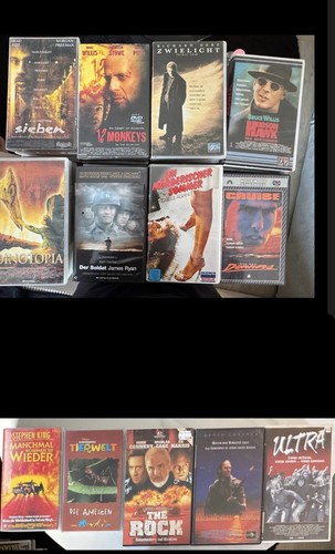 200 vhs kassetten mit - vhs,
