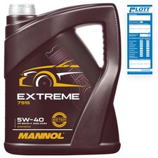 5L MOTORÖL MANNOL EXTREME 5W-40 5W40 MOTORENÖL für MB VW OPEL RENAULT PORSCHE