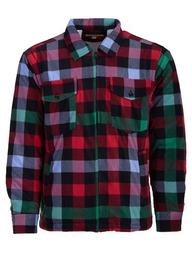 Herren fleece holzfällerhemd - herren,