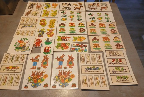 110 ddr abziehbilder pilze - 110,