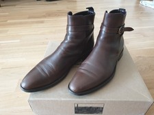 Jodhpur Stiefel Gr. 43 /US 10, braunes Kalbsleder, Henry Stevens, guter Zustand 