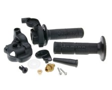 Gasgriff Set DOMINO Cross 2T Kurzhub universal Roller Moped Motorrad Quad Enduro