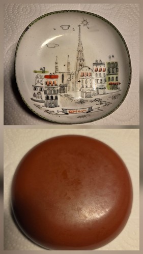Vintage emaille schale - vintage,