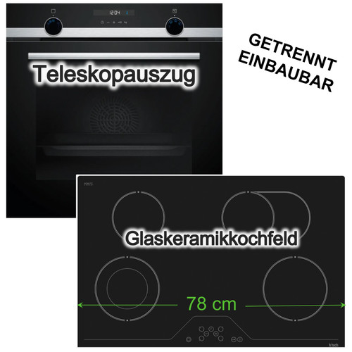 Herdset 3dheißluft backofen - herdset,