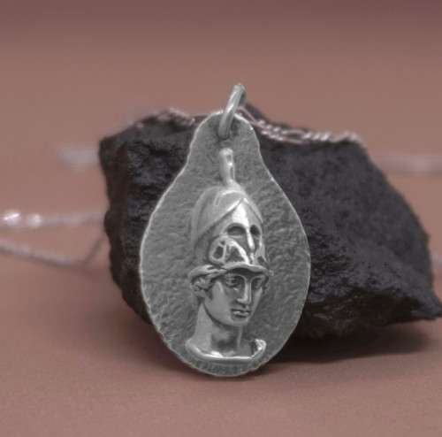 Athene bronze silber - athene, bronze/silber