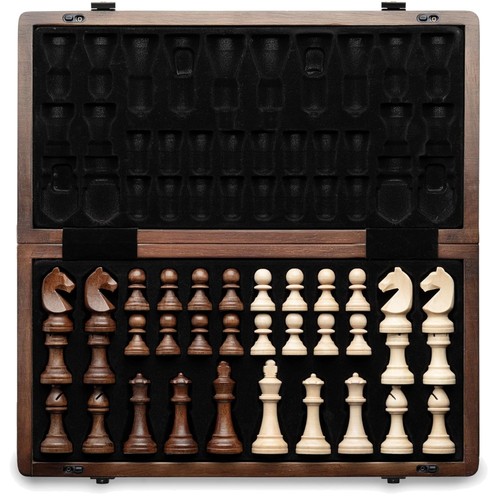 Magnetisches holz schachspiel - magnetisches, holz-schachspiel