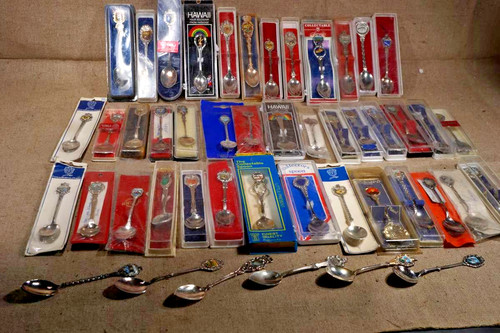 47x ältere souvenir löffel - 47x,