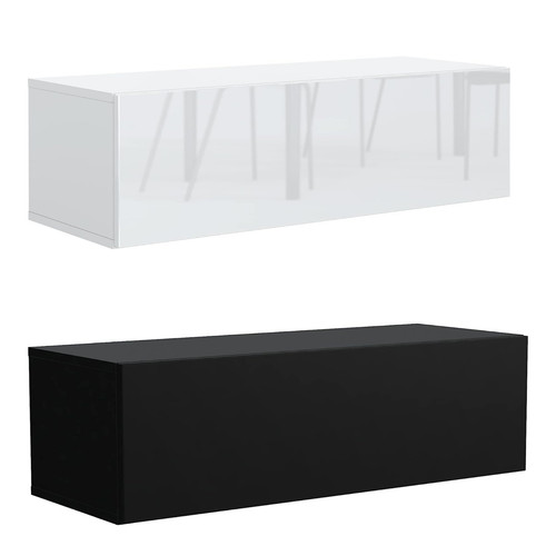 Hängeschrank schwarz weiß - schwarz,
