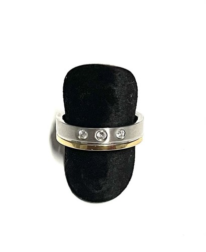 Modeschmuck ring bicolor - modeschmuck, ring,