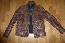 Stylische Gipsy Lederjacke Gr. L Casual braun slim fit