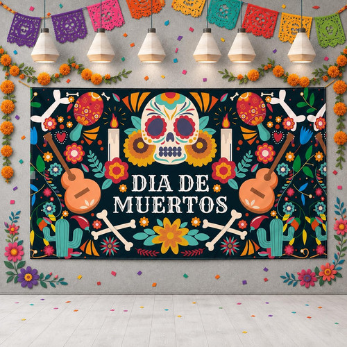 Dia los muertos wandbanner - de,