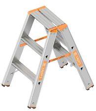 Layher Topic Aluminium Stufenstehleiter beidseitig 1043 Stehleiter Combigrip