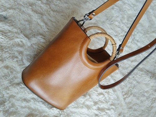 Zara cognac tan - cognac, leather