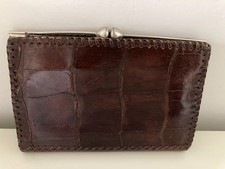 Vintage Leder Tasche Handtasche Cluch Leder Ausgefallen!