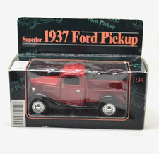 1:34 Superior 1937 - FORD Pickup - Dunkelrot/Schwarz